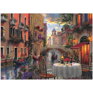 Jigsaw Puzzle Romantic Dinner in Venice 1000 Teile