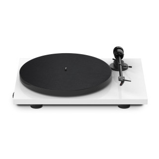 Pro-Ject Linie E1 Phono matt weiss  | Plattenspieler | MM-Tonabnehmer Ortofon OM 5E justiert B-Ware #B