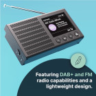 Majority Eddington Tragbares DAB-Radio, DAB+, UKW-Radio, Bluetooth #NEU