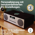 Majority Oakington Walnuss EU, All-in-One, DAB-Radio-CD-Player, AUX-In, UKW, USB und Bluetooth #G