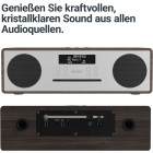 Majority Oakington Walnuss EU, All-in-One, DAB-Radio-CD-Player, AUX-In, UKW, USB und Bluetooth #G