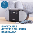 Oakcastle BCX10 Portable Boombox mit CD-Player, Kassette und UKW-Radio #G