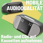 Oakcastle BCX10 Portable Boombox mit CD-Player, Kassette und UKW-Radio #G