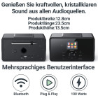 Majority Bard Internetradio-Musiksystem, DAB- und UKW-Radio, Bluetooth und Spotify Connect | schwarz #B-Ware NEUWERTIG