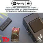 Majority Bard Internetradio-Musiksystem, DAB- und UKW-Radio, Bluetooth und Spotify Connect | schwarz #B-Ware NEUWERTIG