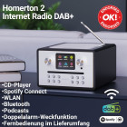 Majority Homerton 2 schwarz EU , Internet, DAB+, UKW-Radio | #B-Ware NEUWERTIG!