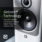 Q Acoustics Concept 50 Stereo Standlautsprecher Paar Silber Hochglanz