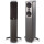 Q Acoustics Concept 50 Stereo Standlautsprecher Paar Silber Hochglanz