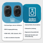 Majority D80 Aktive Regallautsprecher, Bluetooth-fähig schwarz #G-Ware RETOURE