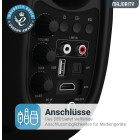 Majority D80 Aktive Regallautsprecher, Bluetooth-fähig schwarz #G-Ware RETOURE