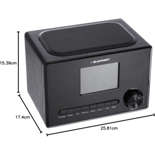 Blaupunkt IRK 1620 Internetradio mit Farbdisplay , Wlan, Küchenradio mit LCD Display 3,2 Zoll, USB, Wecker mit Alarmton, Wettervorhersage, Sleep Timer, Webradio, 3 Watt RMS-Schwarz-Neuwertig