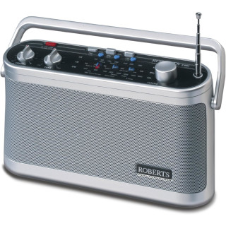 Roberts Radio Classic 954, Tragbares Radio, Silber , LW / MW / FM, Großer Lautsprecher für klaren Klang